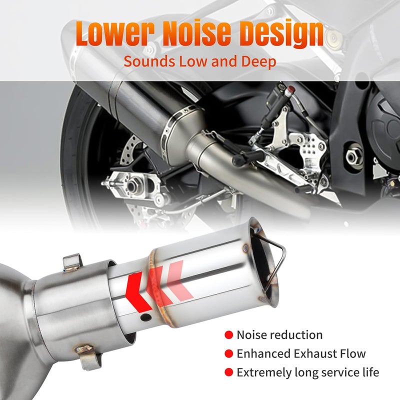 RIDLOG Motorcycle DB Killer 51mm Universal Muffler Silencer Baffle Removable Noise Eliminator Motorcycle Exhaust Pipe Muffler Fit for Harley Honda Yamaha Kawasaki Suzuki - Image 2
